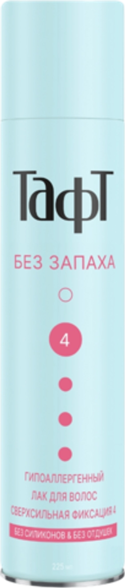 Тафт Лак для волос Без запаха сверхсильная фиксация 225мл