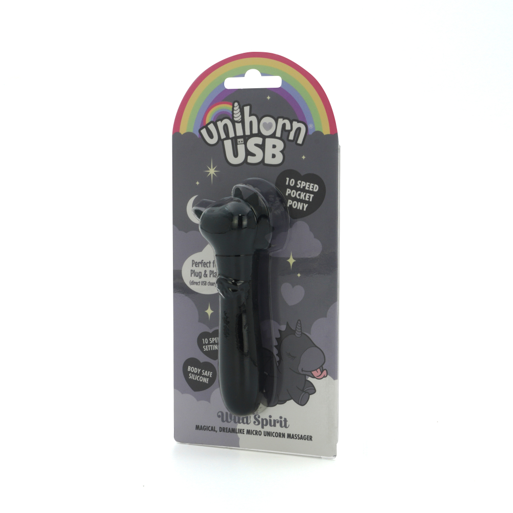 Вибропуля Unihorn USB Wild Spirit со стимуляцией язычком