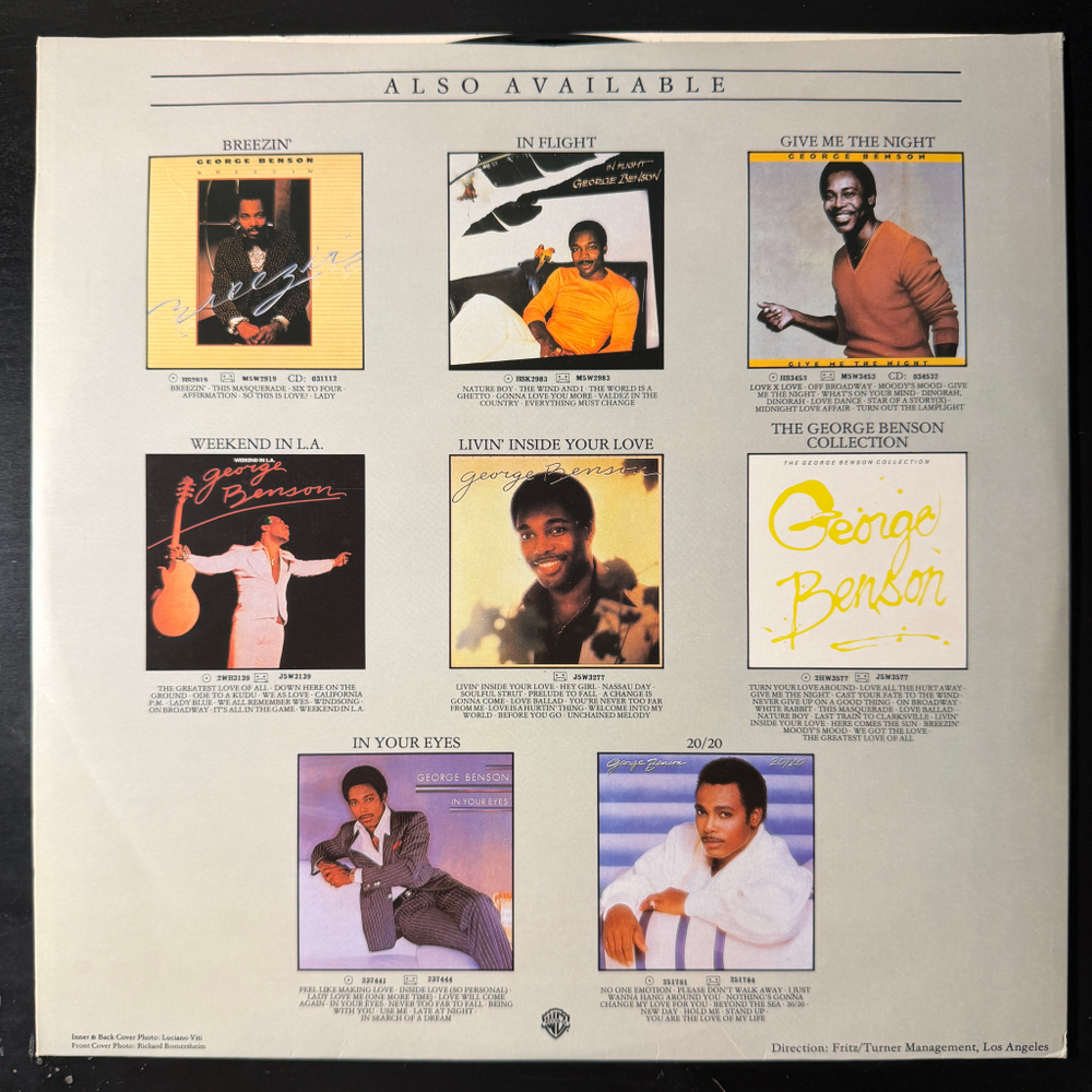 George Benson – The Love Songs (Англия 1985г.) Т