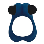 Синее эрекционное виброкольцо 3,2см Cnex Alive Nutty Vibrating Cock Ring Blue