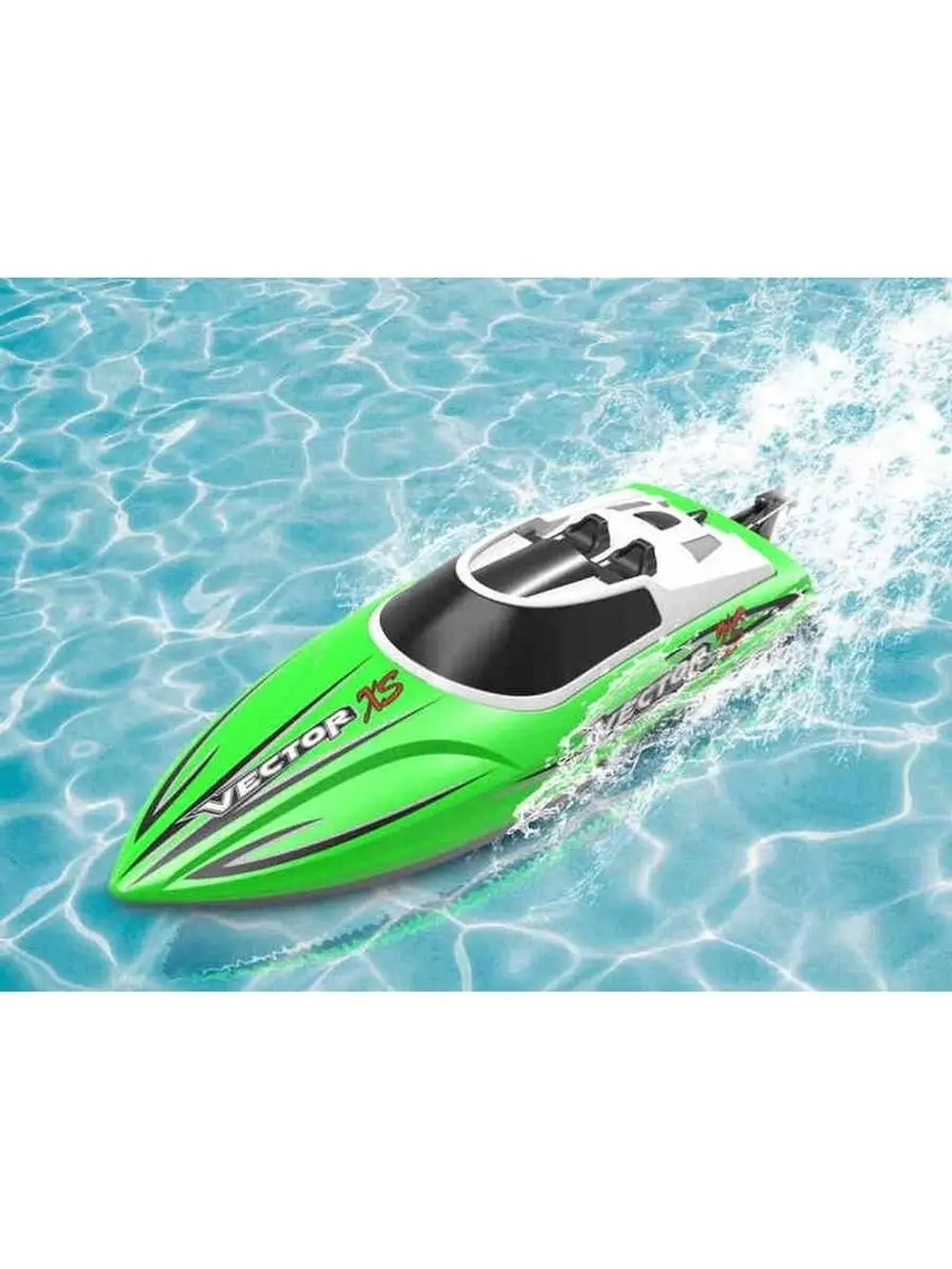 Радиоуправляемый катер Vector XS зеленый 2.4G EXA79504RG