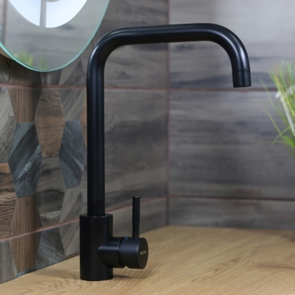 Смеситель для кухни MELANA F610104B Tondo ЧЕРНЫЙ