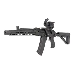Коллиматор тепловизионный Gaut Nova TD 219, x1.2-4.8, 256x192, D19мм 6000Дж - общий вид на оружии спереди сбоку