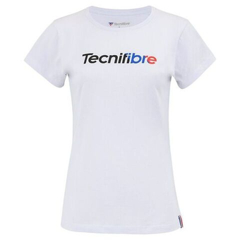 Футболка для девочки теннисная Tecnifibre Club T-Shirt Girls - белый