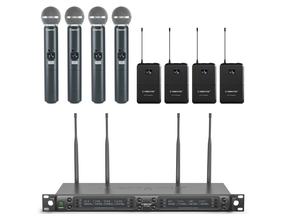 Беспроводная микрофонная система Phenyx Pro PTU-6000 4H4B