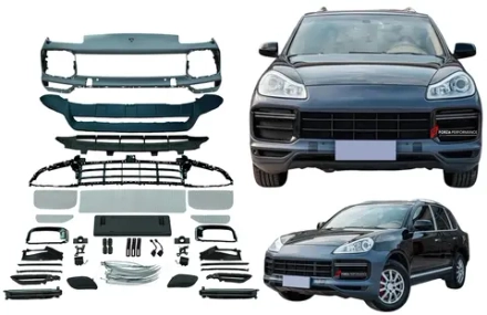 Передний бампер в стиле 9Y0.1 Turbo 2018–2023 для PORSCHE CAYENNE E1 9PA 957 2007–2010