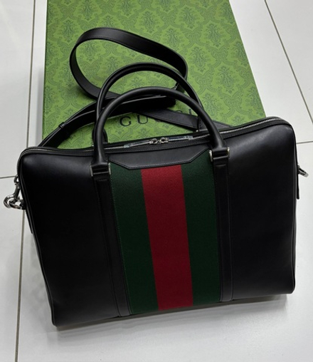 Портфель Gucci Mega Web Trademark Medium Briefcase