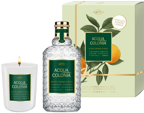 4711 Acqua Colonia Blood Orange & Basil Duo Set EDC 100 ml + Candle 72 g Set 1 pcs