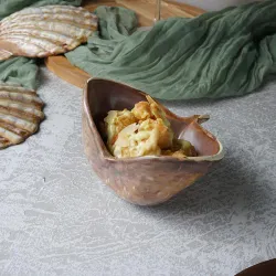 Салатник 100 мл 13*13 см h8,5 см емкость для закусок Pearl Shell Frutti di Mare P.L. [1]