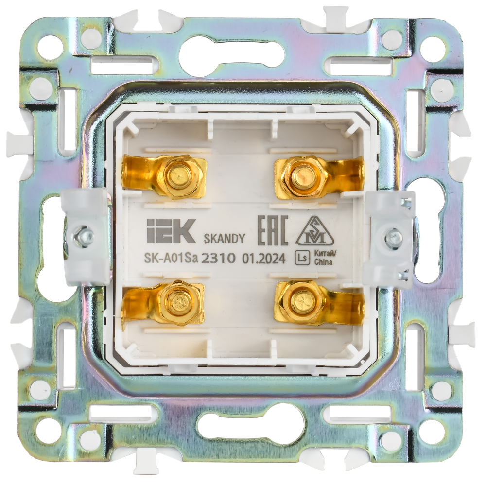 SKANDY Аудиорозетка 4-местная SK-A01Sa песочный IEK