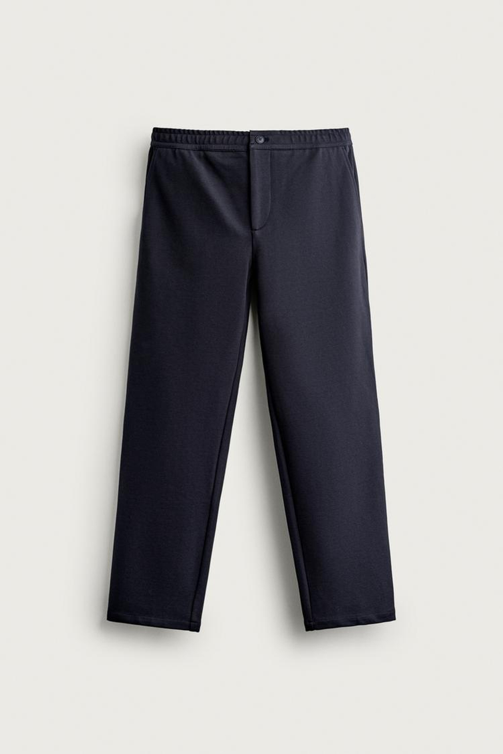 ZARA КОМФОРТНЫЕ БРЮКИ RELAXED FIT, МОРСКОЙ СИНИЙ