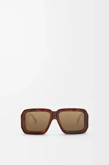 Loewe Солнцезащитные очки в форме маски, гавана