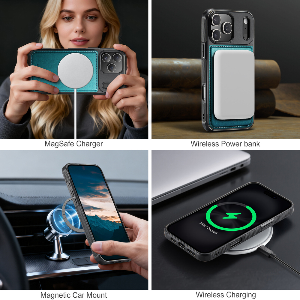 Чехол CaseMe Cardholder 2 in 1 iPhone 17 Pro