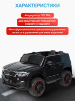 Джип детский электромобиль TR122 (Черный TR122)