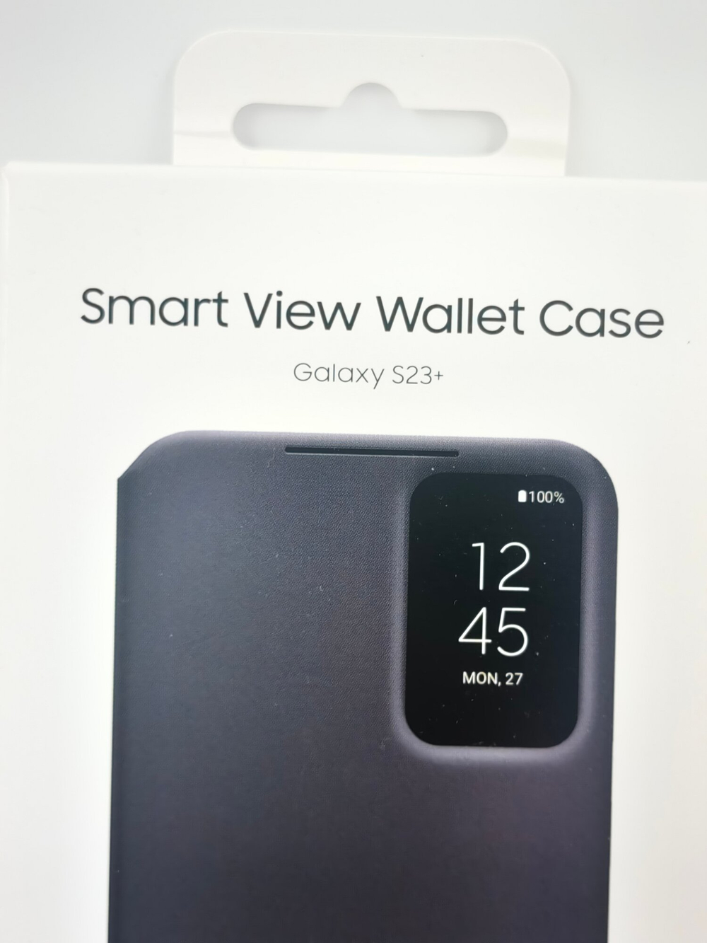 Чехол-кошелек Smart View для Samsung Galaxy S23+ (черный) (Из Финляндии)