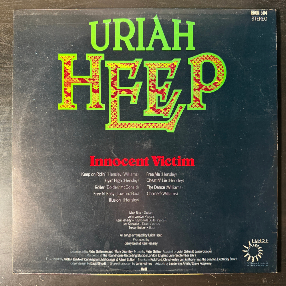Uriah Heep ‎– Innocent Victim (Скандинавия 1977г.)