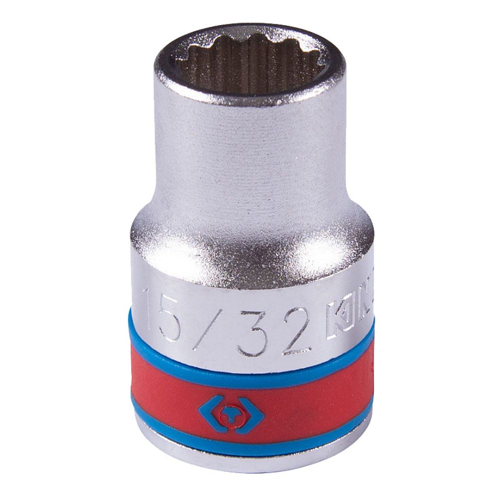 KING TONY (433015S) Головка торцевая стандартная двенадцатигранная 1/2", дюймовая 15/32" KING TONY (433015S) Головка торцевая стандартная двенадцатигранная 1/2", дюймовая 15/32"