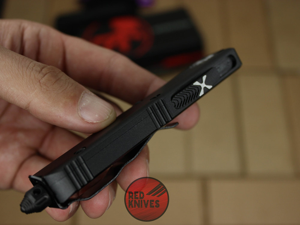 Нож Microtech UTX-85 S/E - черная рукоять, стандартный клинок, черный + запчасти RK-391