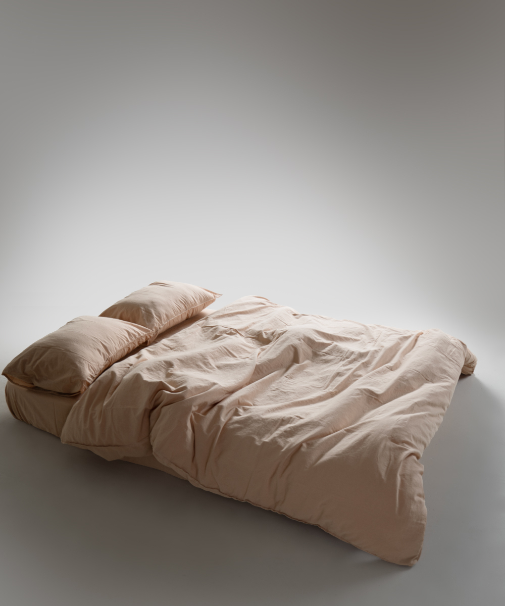 Lımasso КПБ 4 пр. Stonewashed Standart Akdeniz Bej пододеяльник 200*220, простынь 240*260, наволочки 50*70 2шт