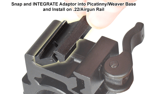 Адаптер-переходник для колец LEAPERS переход Weaver/ласт.хвост MNT-DT2PW01