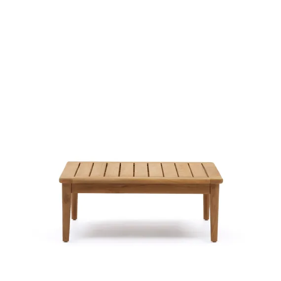 Журнальный столик Portitxol из массива тика, 80x80 см