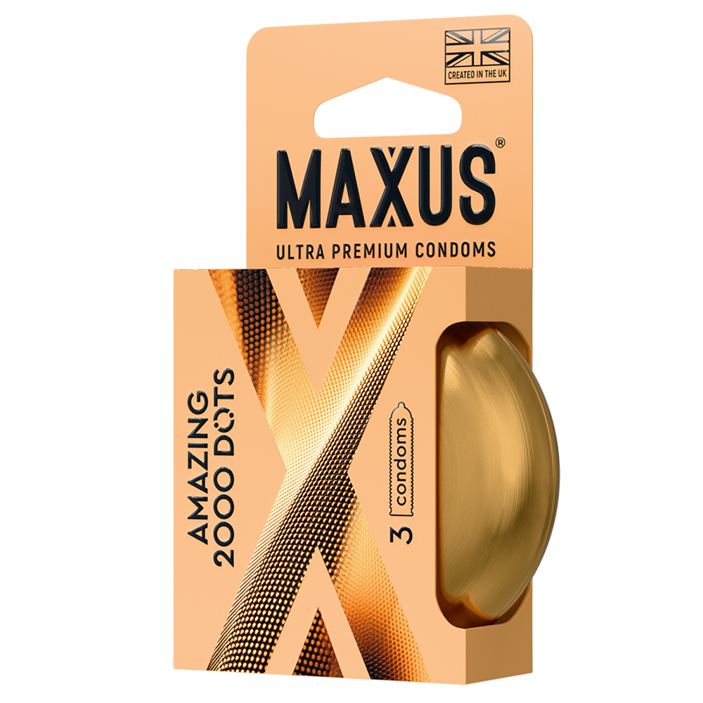 Набор презервативов с точками в металлическом кейсе Maxus 2000 Amazing Dots №3