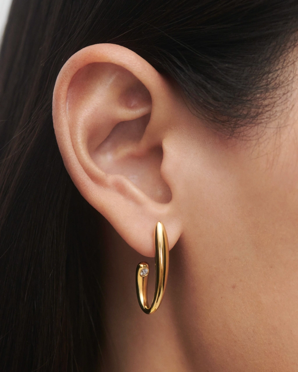 Серьги Volta Hoops серебро 925 пробы покрытое золотом