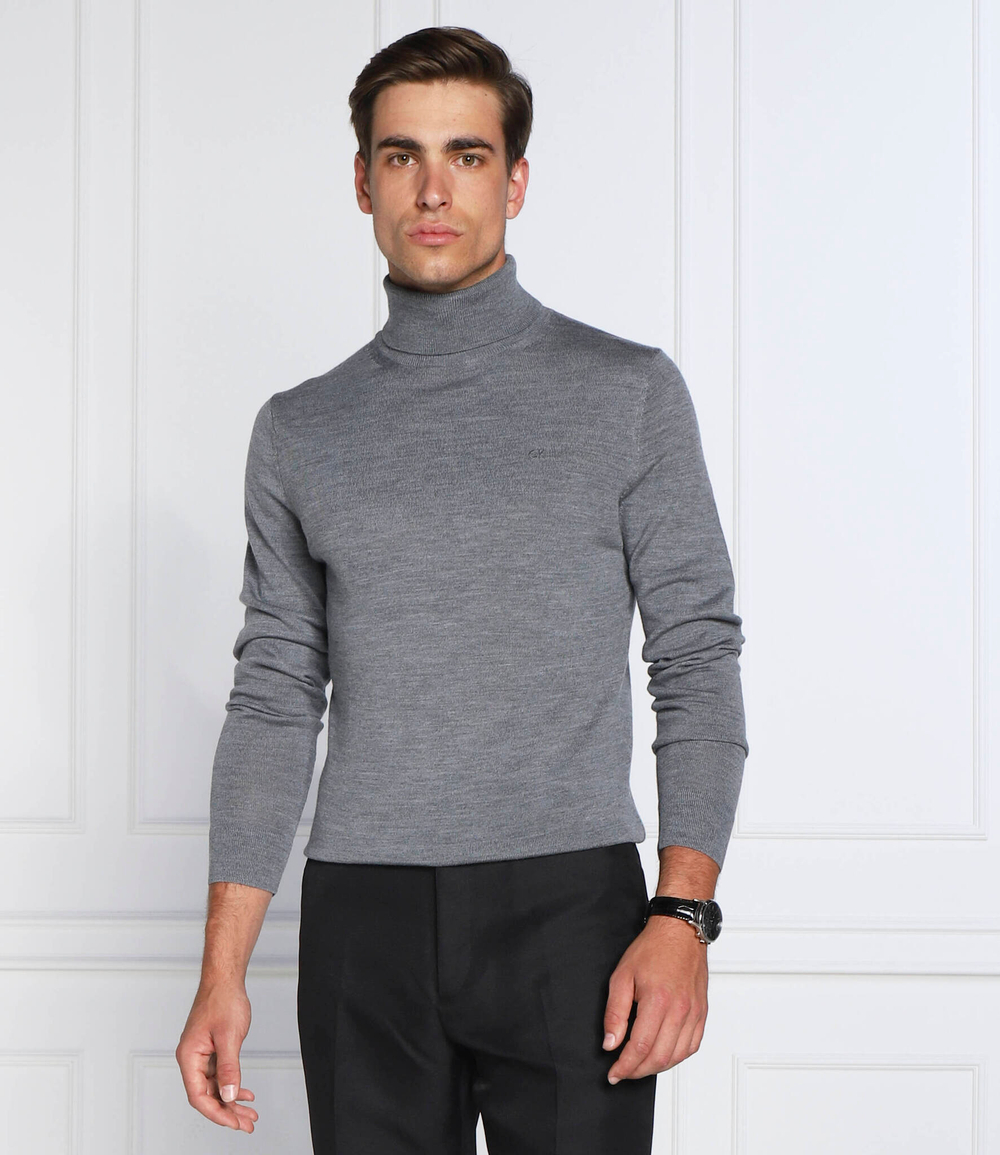Хлопковый гольф Calvin Klein - серый(K10K110420)