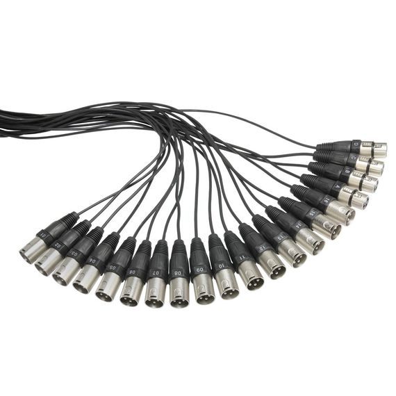 Adam Hall K 20 C 15 - мультикор 15 м, 16 XLR (F) - 4 XLR (M) со стейдж-боксом, 180х75х335 мм