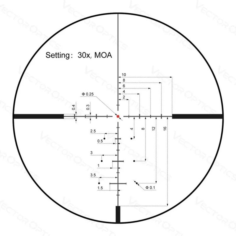 Прицел Vector Optics Continental x6 5-30х56 Hunting SFP CDM - фото 9