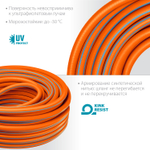 Шланг поливочный 3/4″ 50 метров 20 атм. трёхслойный армированный GRINDA FLEX 3 PROLine 429008-3/4-50