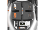 Газонокосилка аккумуляторная бесщёточная самоходная WORX WG761E, 80 В,51 см, 4Ач х4,ЗУ 2А х2,коробка