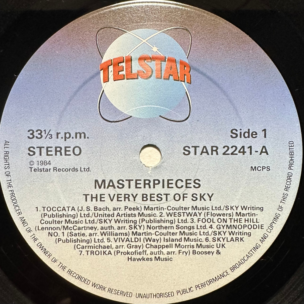 Sky - Masterpieces - The Very Best Of Sky (Англия 1984г.)