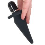 Черная анальная вибровтулка 14см Fifty Shades of Grey Delicious Fullness Vibrating Silicone Butt Plug Black