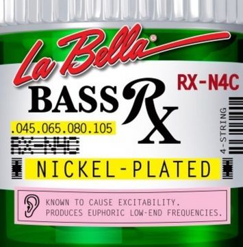 Струны для бас-гитары, никелированные, 45-105, La Bella RX-N4C RX – Nickel