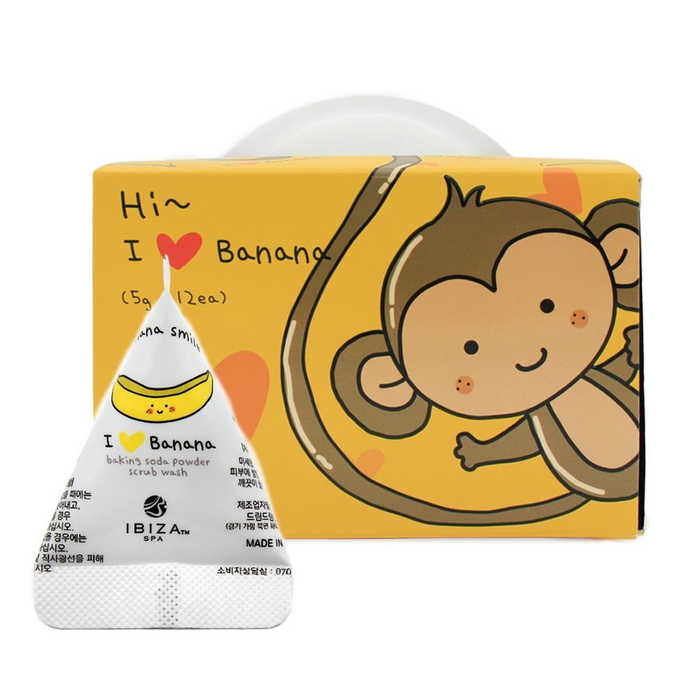 Скраб для лица с экстрактом банана IBIZA Banana Baking Soda Powder Scrub 5 гр
