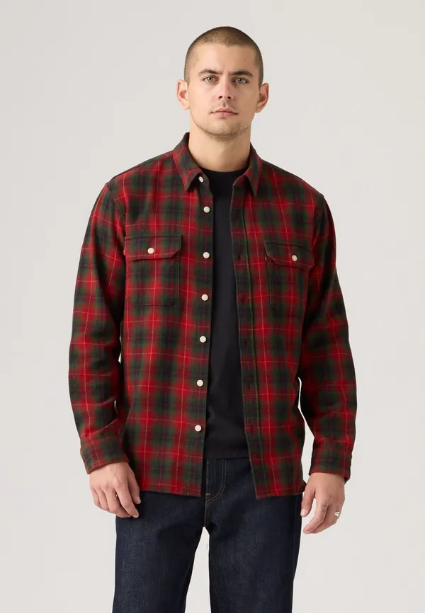 Рубашка мужская LEVI'S JACKSON WORKER CALVIN PLAID RHYTHMIC RED