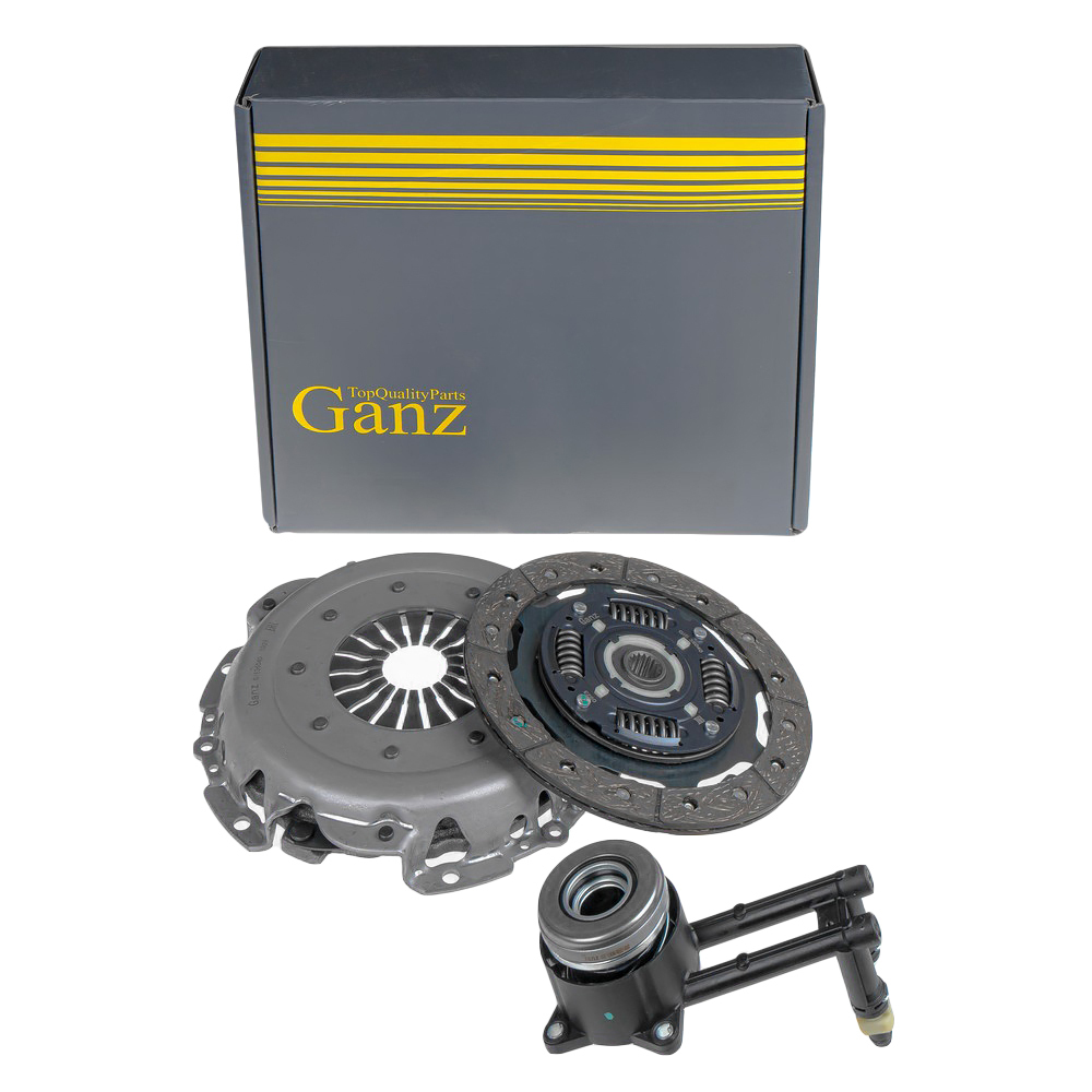 Сцепление в сборе (корзина+диск+выжимной) FORD Fiesta/Fusion 01-08 / MAZDA 2 1.6 03-07 100pS GANZ GIE36040