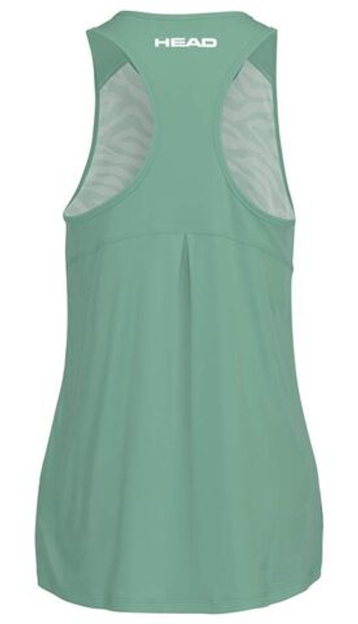 Футболка для девочки теннисная Head Agility Tank Top G - nile green/print vision