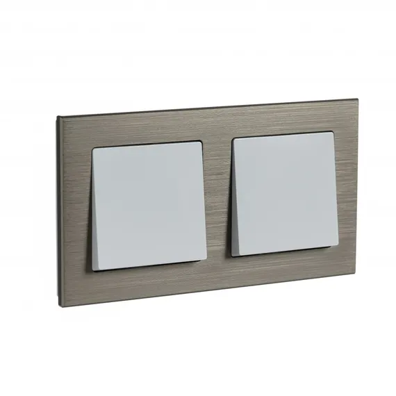 Рамка металлическая на 2 поста Systeme Electric AtlasDesign Nature Латунь ATN312202