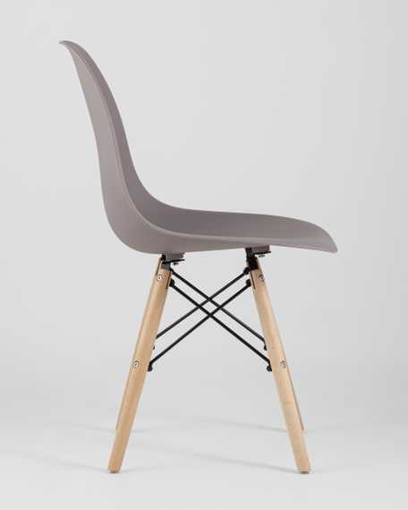 Стул Eames Style DSW темно-серый (разборный каркас)
