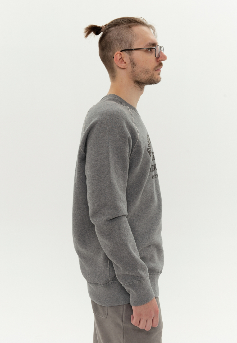 Свитшот Bowery NYC "Speeeeed Club" Fleece Grey Melange