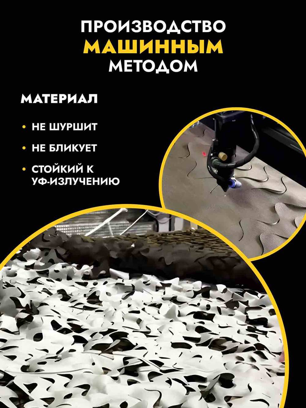 Маскировочный тент одеяло с защитой от тепловизора. Двухсторонний камуфляж Мох/Трава, 3*6м