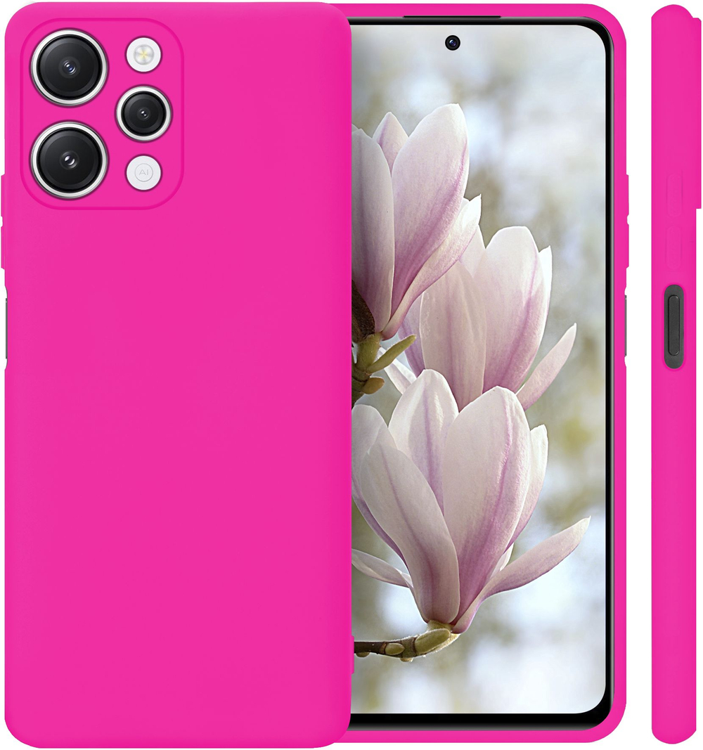 Мягкий Soft Touch чехол из силикона для XIAMI REDMI 12 / REDMI NOTE 12R с бархатной подкладкой