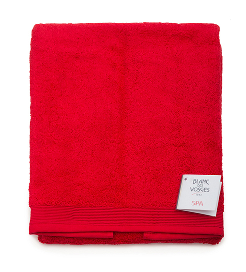 Коврик UNI CORAIL для ванной коралловый Blanc des Vosges 50x90 Красный