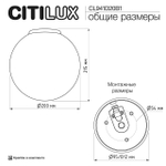 Накладной светильник Citilux RON CL941D20B1