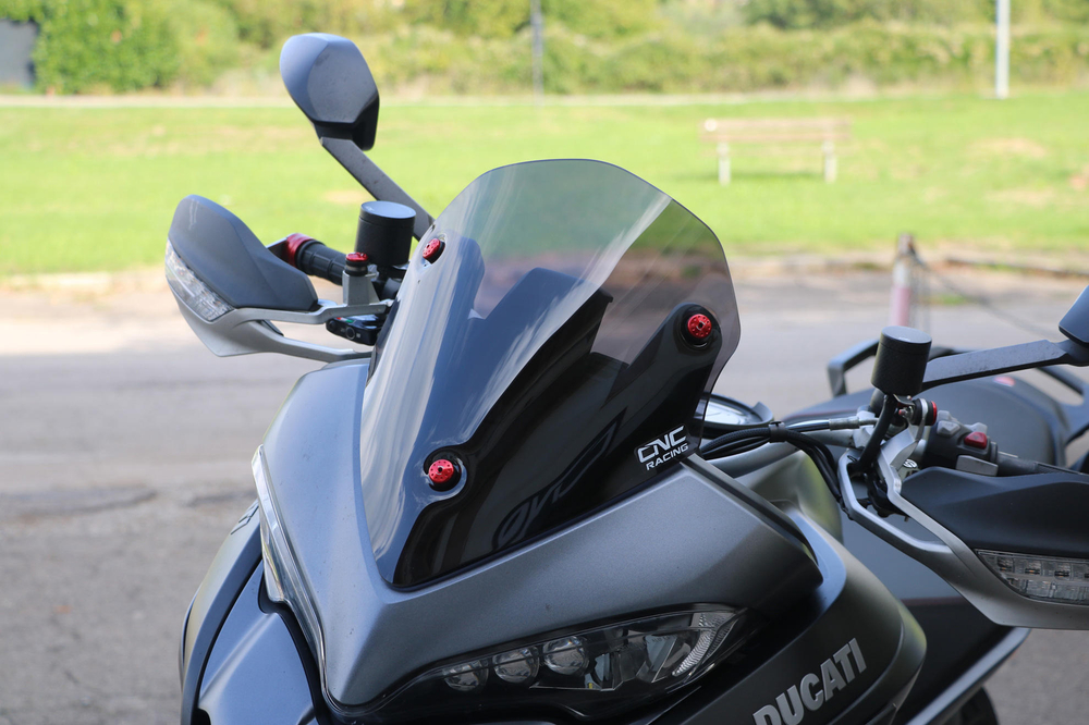 WS350LS CNC RACING SPORT WINDSCREEN SMOKE (MTS)