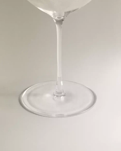 ZARA HOME ЛЕГКИЙ БОКАЛ ИЗ ХРУСТАЛЬНОГО СТЕКЛА, ПРОЗРАЧНЫЙ