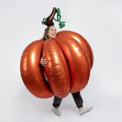 Шар (49''/124 см) Фигура 3D, Тыква, 1 шт. в уп.