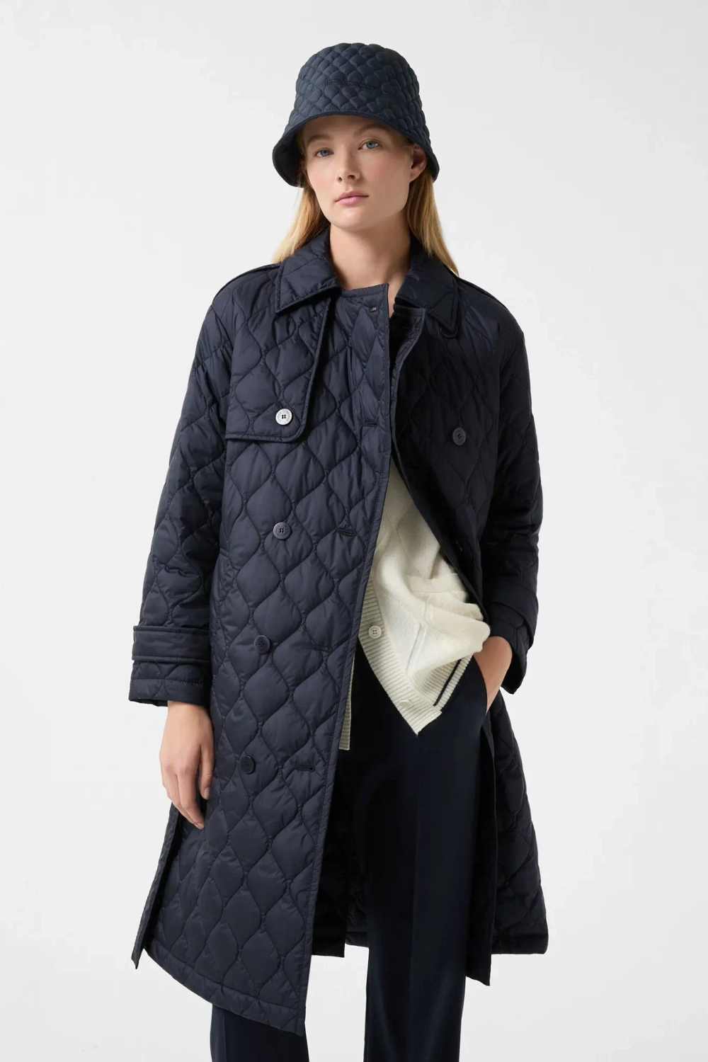 Пальто женское BOGNER IVORY в синем цвете